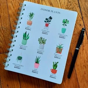Indoor Plants - notebook - 80 sheets of lined paper with an adorable plant cover
